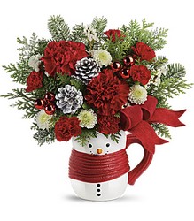 Snowman Mug Bouquet  